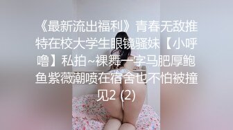 《最新流出福利》青春无敌推特在校大学生眼镜骚妹【小呼噜】私拍~裸舞一字马肥厚鲍鱼紫薇潮喷在宿舍也不怕被撞见2 (2)