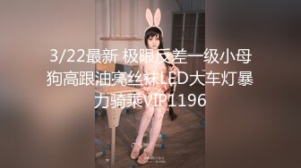 3/22最新 极限反差一级小母狗高跟油亮丝袜LED大车灯暴力骑乘VIP1196