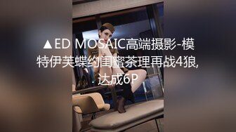 ▲ED MOSAIC高端摄影-模特伊芙蝶约闺蜜茶理再战4狼,达成6P